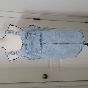 RE generation Size M Denim Overall Dress, Stone Wash, Gently Used Condition